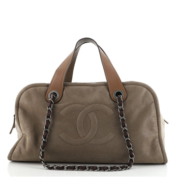Chanel In the Mix Timeless Bowler Bag Iridescent Calfskin and Quilted Glazed Calfskin Large