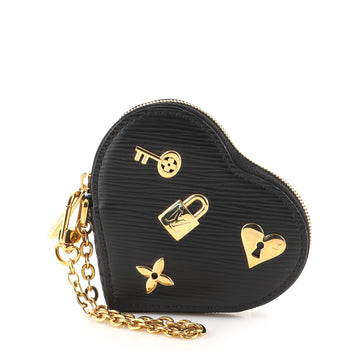 Louis Vuitton Heart Coin Purse Love Lock Epi Leather
