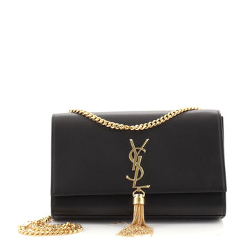 Saint Laurent Classic Monogram Tassel Crossbody Bag Leather Medium