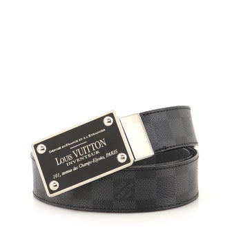 Louis Vuitton Inventeur Belt Damier Graphite Medium