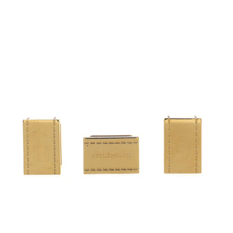 Hermes Bolduc 3-Piece Scarf Ring Set Metal