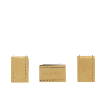 Hermes Bolduc 3-Piece Scarf Ring Set Metal