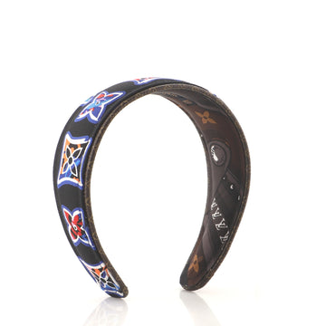 Louis Vuitton Be Mindful Headband Printed Silk with Monogram Canvas