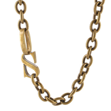 Bottega Veneta Letter Chain Link Necklace Metal