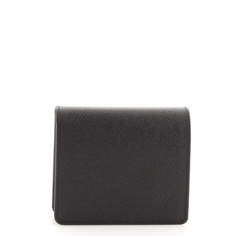 Louis Vuitton Bifold Wallet Taiga Leather Compact