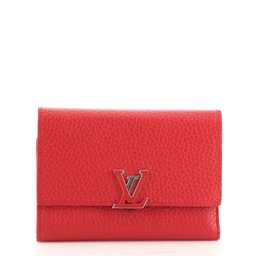 Louis Vuitton Capucines Compact Wallet Leather