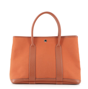Hermes Garden Party Tote Toile and Leather 36