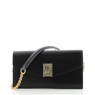 Celine C Wallet on Chain Leather