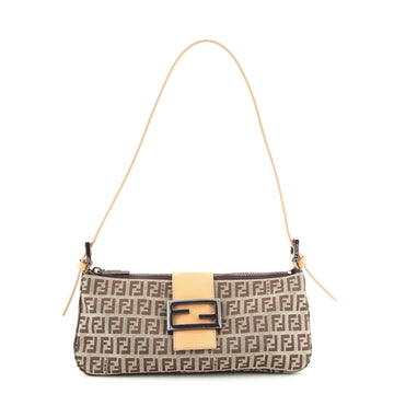 Fendi Vintage Baguette Shoulder Bag Zucchino Canvas Medium