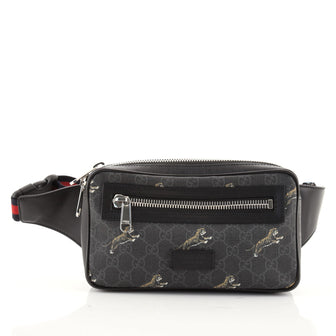 Gucci Soft Zip Belt Bag Printed GG Coated Canvas Small