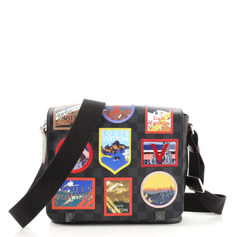 Louis Vuitton District NM Messenger Bag Alps Patches Damier Graphite PM