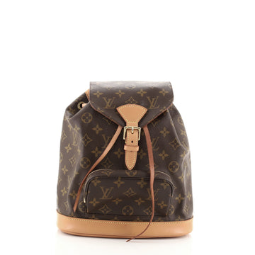 Louis Vuitton Vintage Montsouris Backpack Monogram Canvas MM