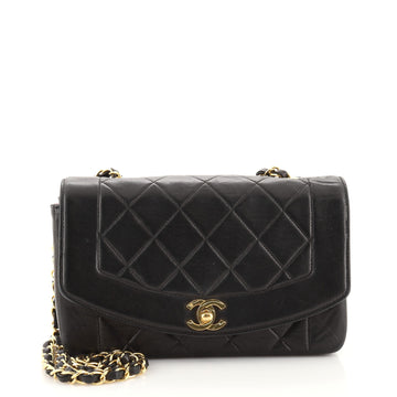 Chanel Vintage Diana Flap Bag Quilted Lambskin Small