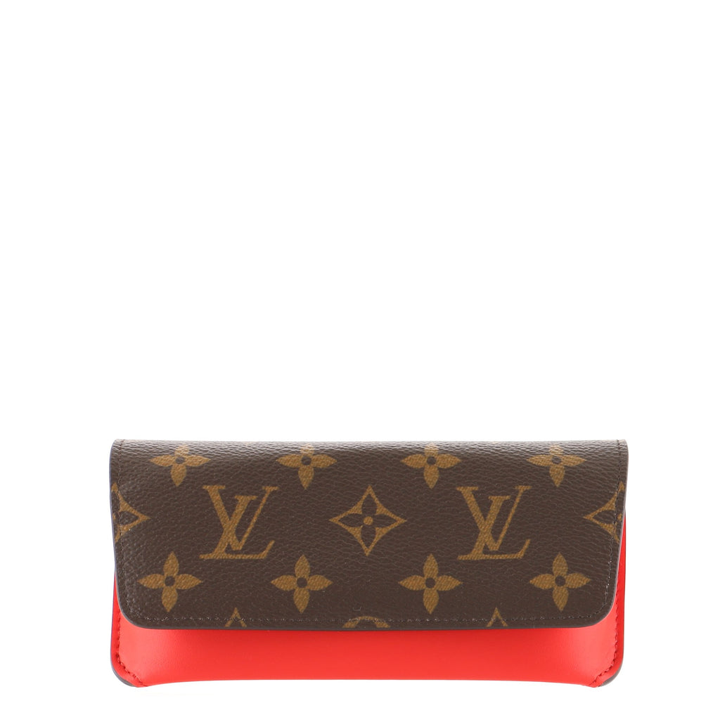 Louis Vuitton Woody Glasses Case Monogram Canvas and Leather Brown 80911454