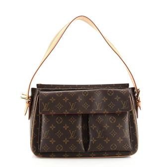 Louis Vuitton Viva Cite Handbag Monogram Canvas GM