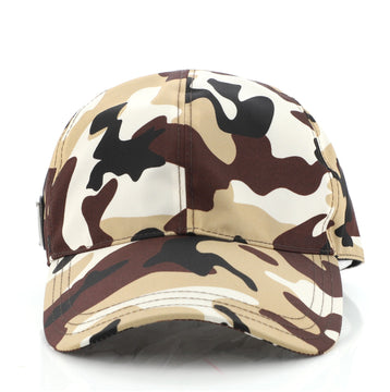 Prada Baseball Cap Printed Tessuto