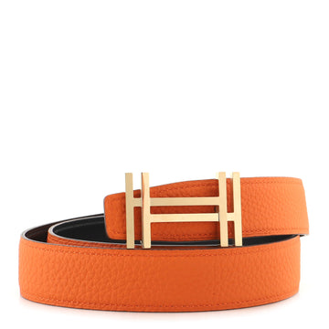 Hermes H Au Carre Reversible Belt Leather Medium