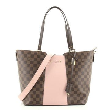 Louis Vuitton Jersey Handbag Damier with Leather