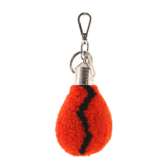 Fendi Light Bulb Keychain Shearling with Metal