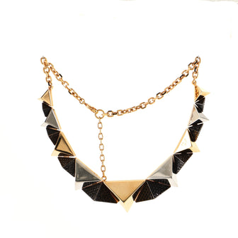 Louis Vuitton Spiky Zigzag Necklace Metal with Crystals
