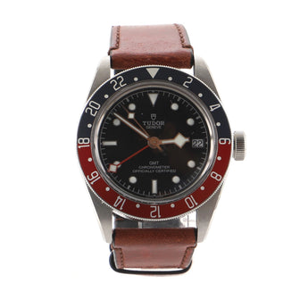 Tudor Heritage Black Bay GMT Automatic Watch Stainless Steel and Leather 41