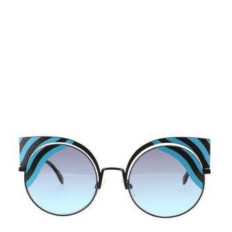 Fendi Hypnoshine Cat Eye Sunglasses Metal