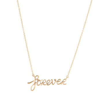 Tiffany & Co. Paloma's Graffiti Forever Pendant Necklace 18K Rose Gold