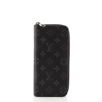 Louis Vuitton Zippy Wallet Monogram Eclipse Canvas Vertical