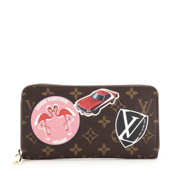 Louis Vuitton Zippy Wallet Limited Edition World Tour Monogram Canvas