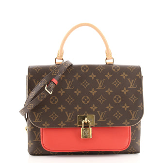 Louis Vuitton Marignan Handbag Monogram Canvas with Leather