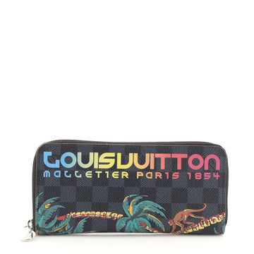 Louis Vuitton Zippy Wallet Limited Edition Damier Cobalt Jungle Vertical
