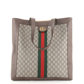 Gucci Ophidia Soft Open Tote GG Coated Canvas Large