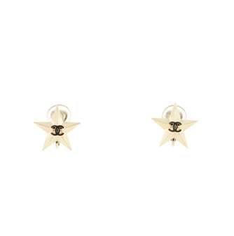 Chanel CC Star Clip-on Earrings Metal