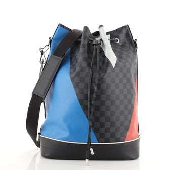 Louis Vuitton Noe Marin Handbag Regatta Damier Cobalt