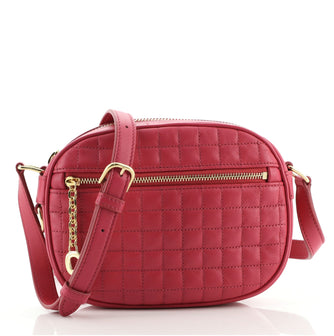 Celine C Charm Camera Bag Quilted Leather Small