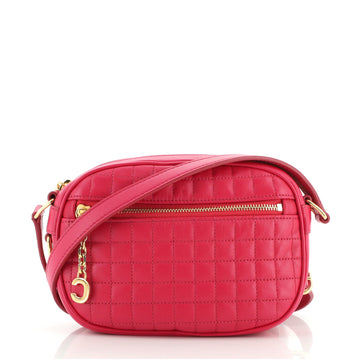 Celine C Charm Camera Bag Quilted Leather Small