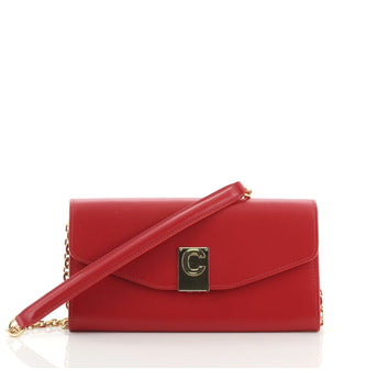 Celine C Wallet on Chain Leather