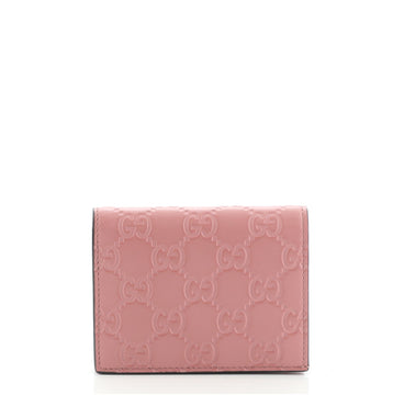 Gucci Flap Card Case Guccissima Leather
