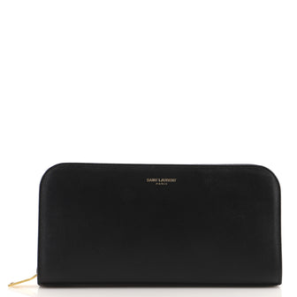 Saint Laurent Classic Zip Around Wallet Leather