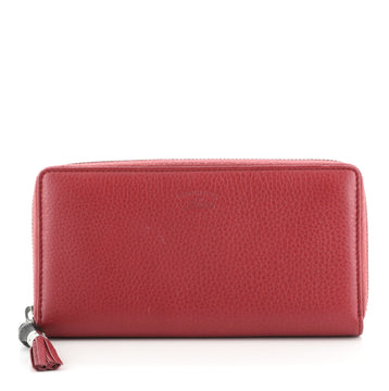 Gucci Bamboo Tassel Zip Wallet Leather