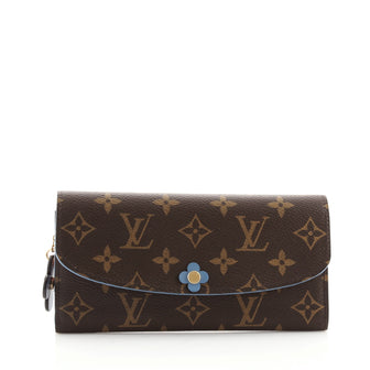 Louis Vuitton Emilie Wallet Limited Edition Blooming Flowers Monogram Canvas