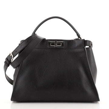 Fendi Monster Peekaboo Bag Calfskin and Python Regular