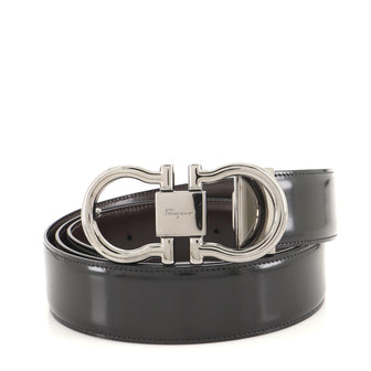 Salvatore Ferragamo Gancini Belt Leather Wide