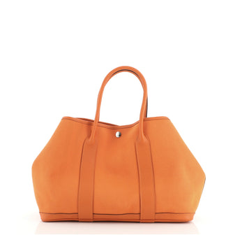 Hermes Garden Party Tote Toile and Leather 36