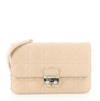 Christian Dior Miss Dior Promenade Pouch Cannage Quilt Lambskin Large