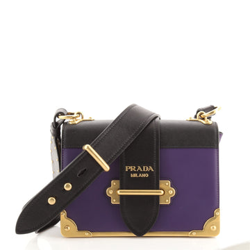 Prada Cahier Crossbody Bag City Calf and Saffiano Small