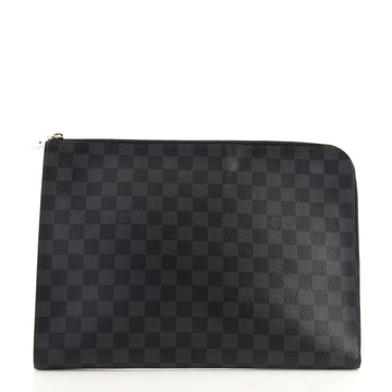Louis Vuitton Zip Around Pochette Jour Damier Graphite GM