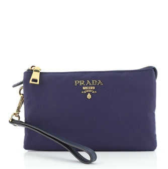 Prada Zip Pouch Tessuto Small