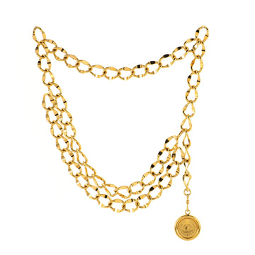 Chanel Vintage Medallion Chain Belt Metal