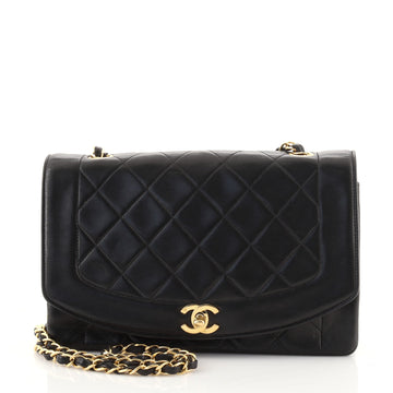 Chanel Vintage Diana Flap Bag Quilted Lambskin Medium